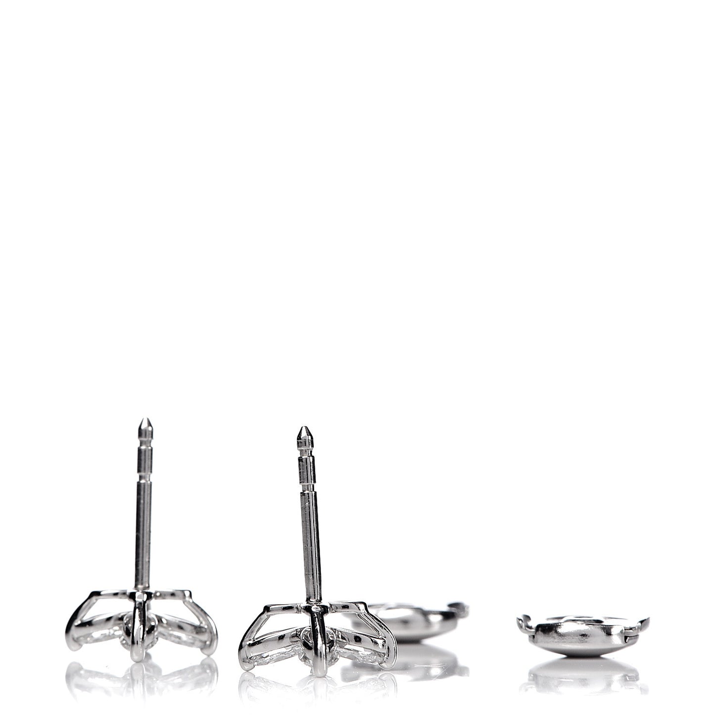 Platinum Diamond .64ct Small Victoria Earrings