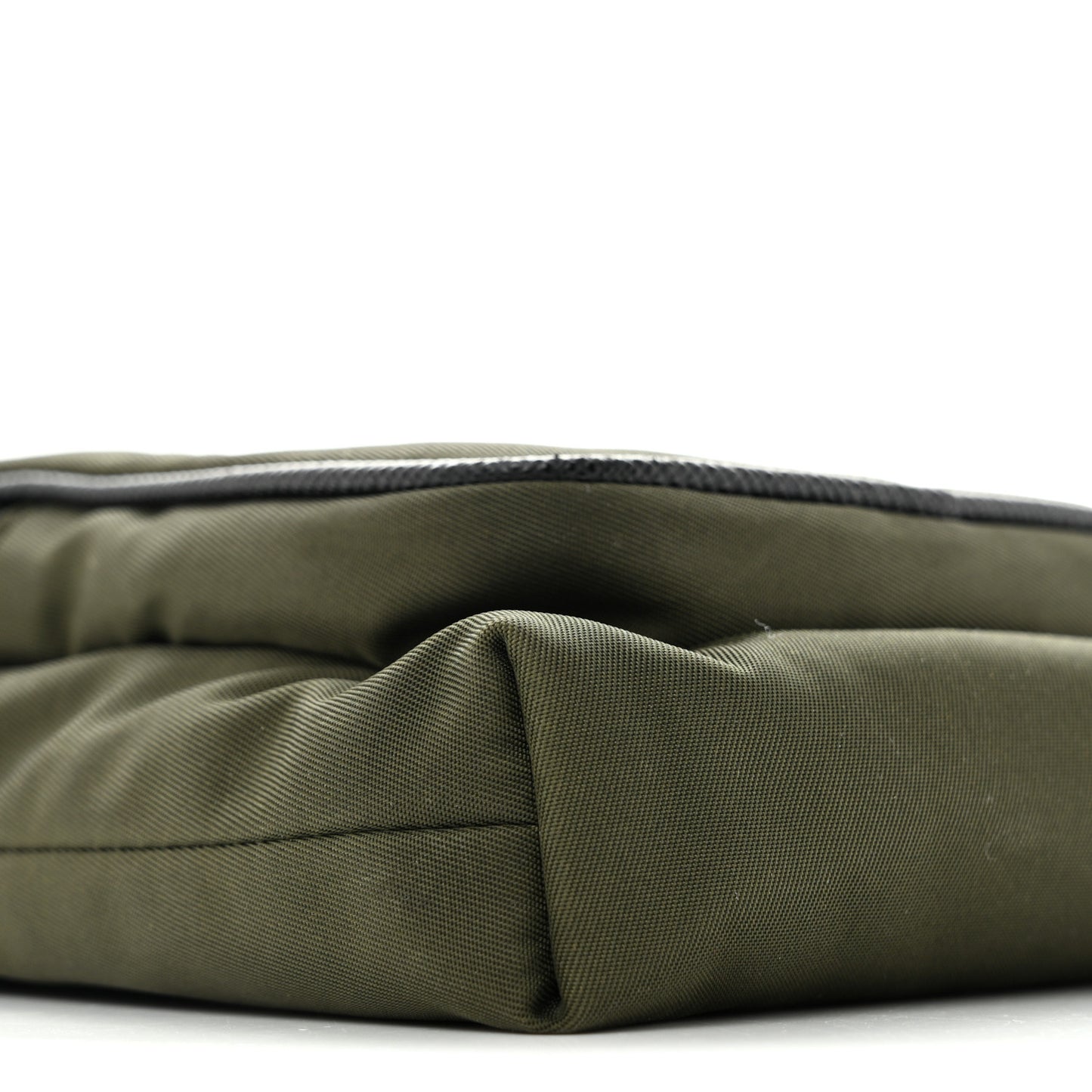 Tessuto Nylon Saffiano Phone Case Crossbody Green