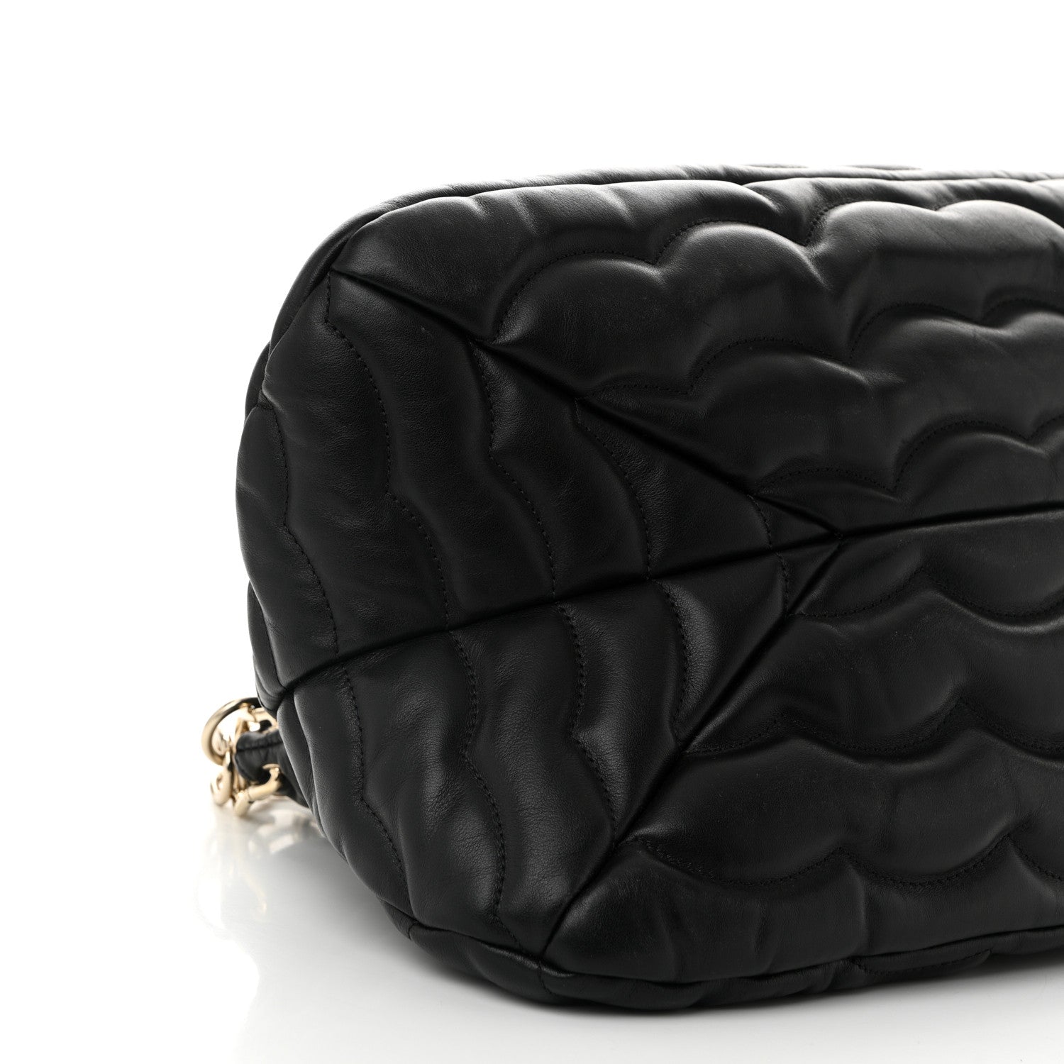 Chloe Quilted Calfskin Juana Shoulder Bag Black 9 of 10