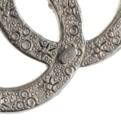 Chanel Crystal CC Brooch Silver 4 of 4