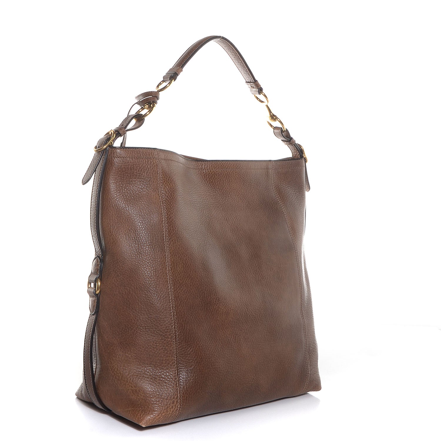 Gucci Calfskin Large Harness Hobo Maple Brown 3 of 8