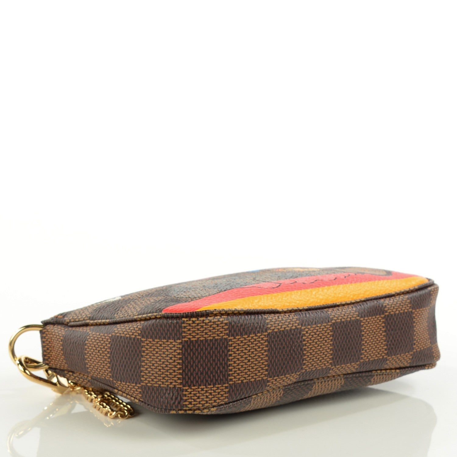 Louis Vuitton Damier Ebene 2015 Christmas Animation Mini Pochette Accessories 4 of 8