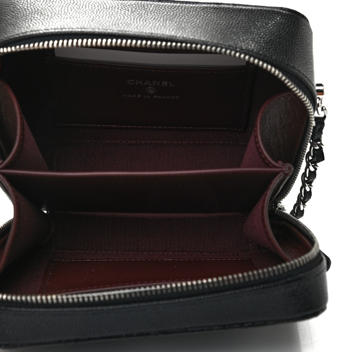 Caviar Quilted Camera Bag Black