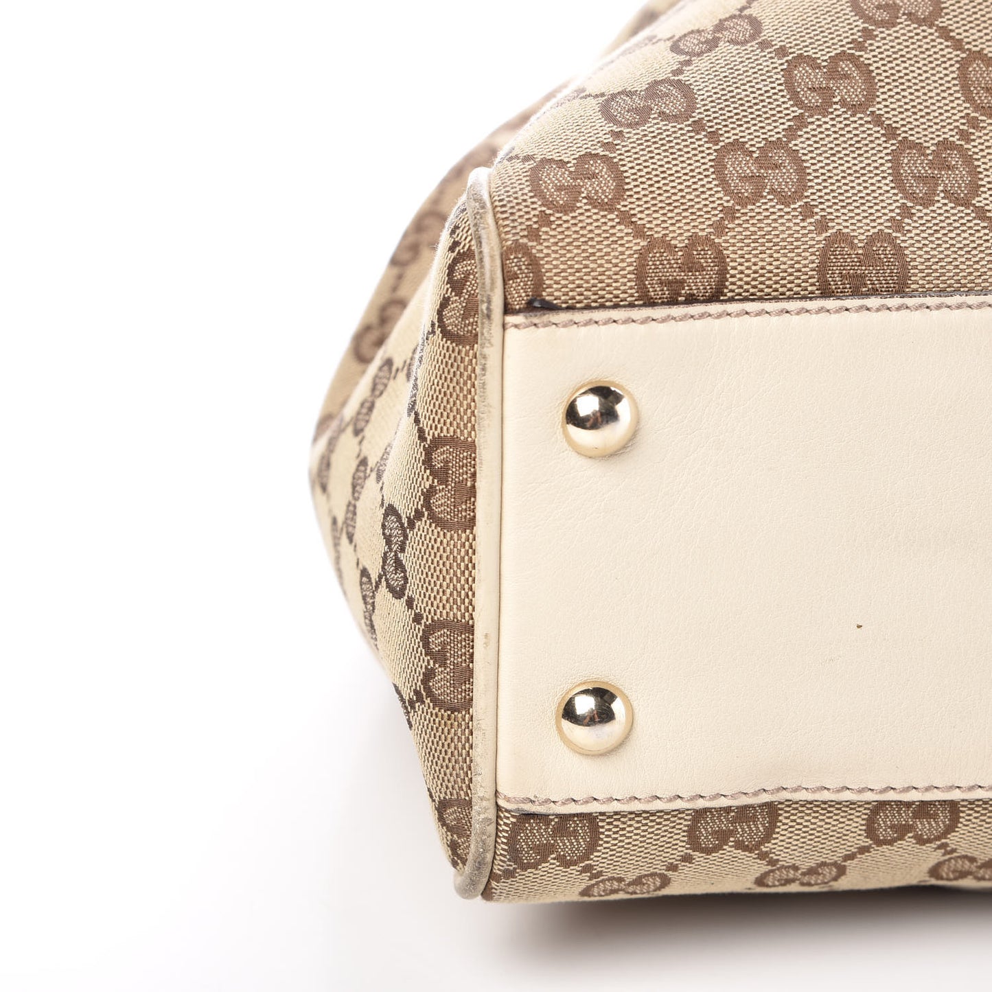 Monogram Peggy Braided Tote Off White