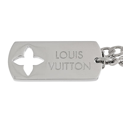 Louis Vuitton Monogram LV Double Chain Bracelet Silver 3 of 4