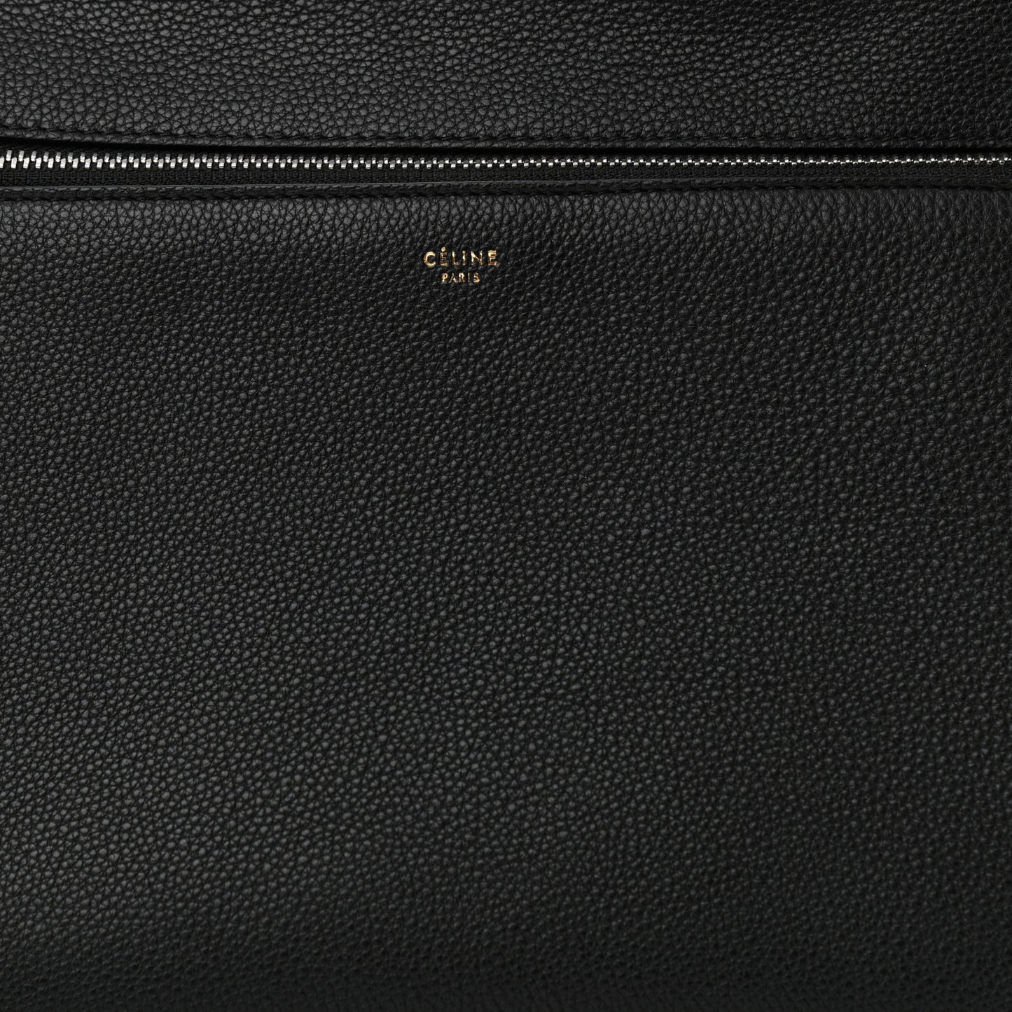 Supple Calfskin Medium Edge Shoulder Bag Black