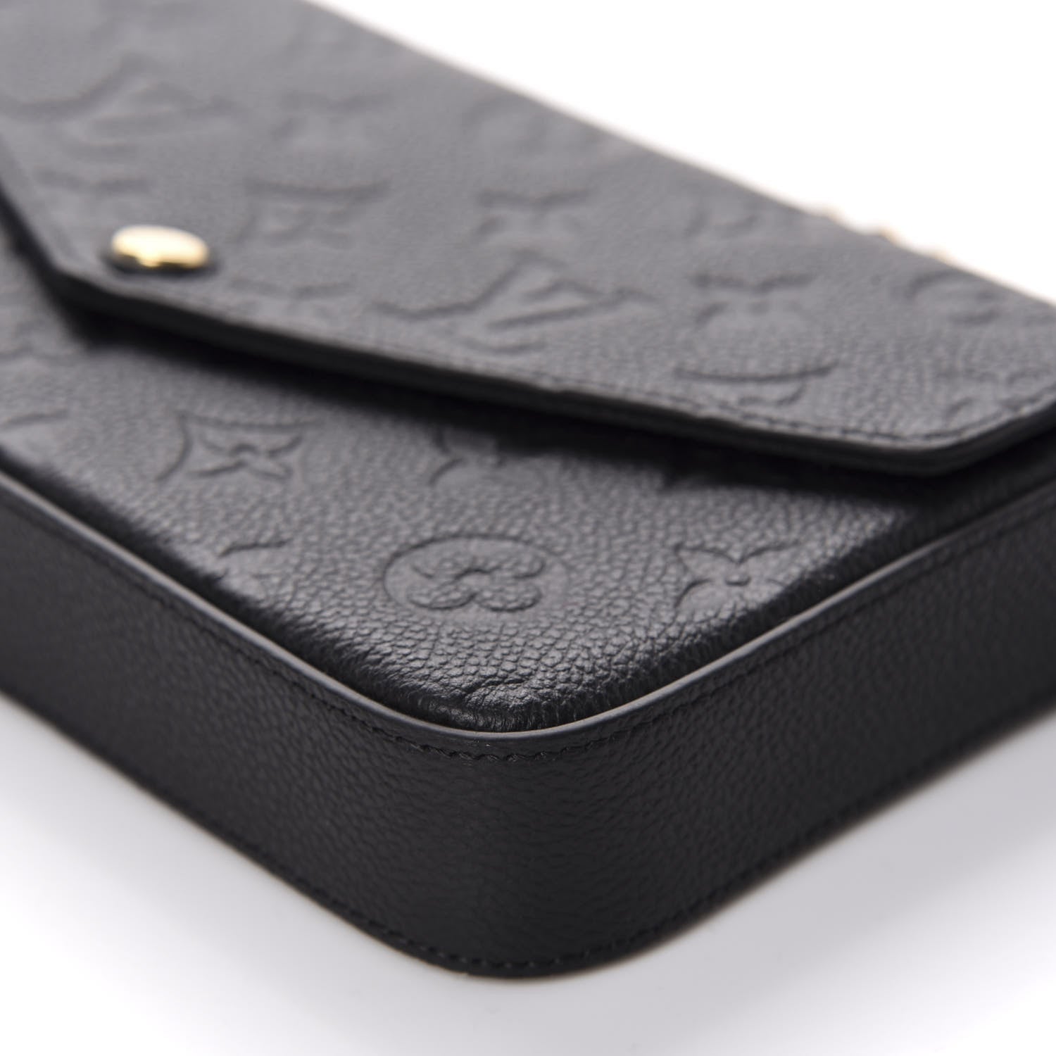Louis Vuitton Empreinte Pochette Felicie Chain Wallet Black 7 of 10
