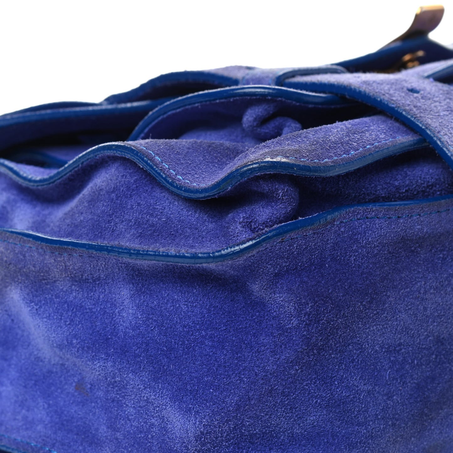 Suede Medium PS1 Satchel Royal Blue