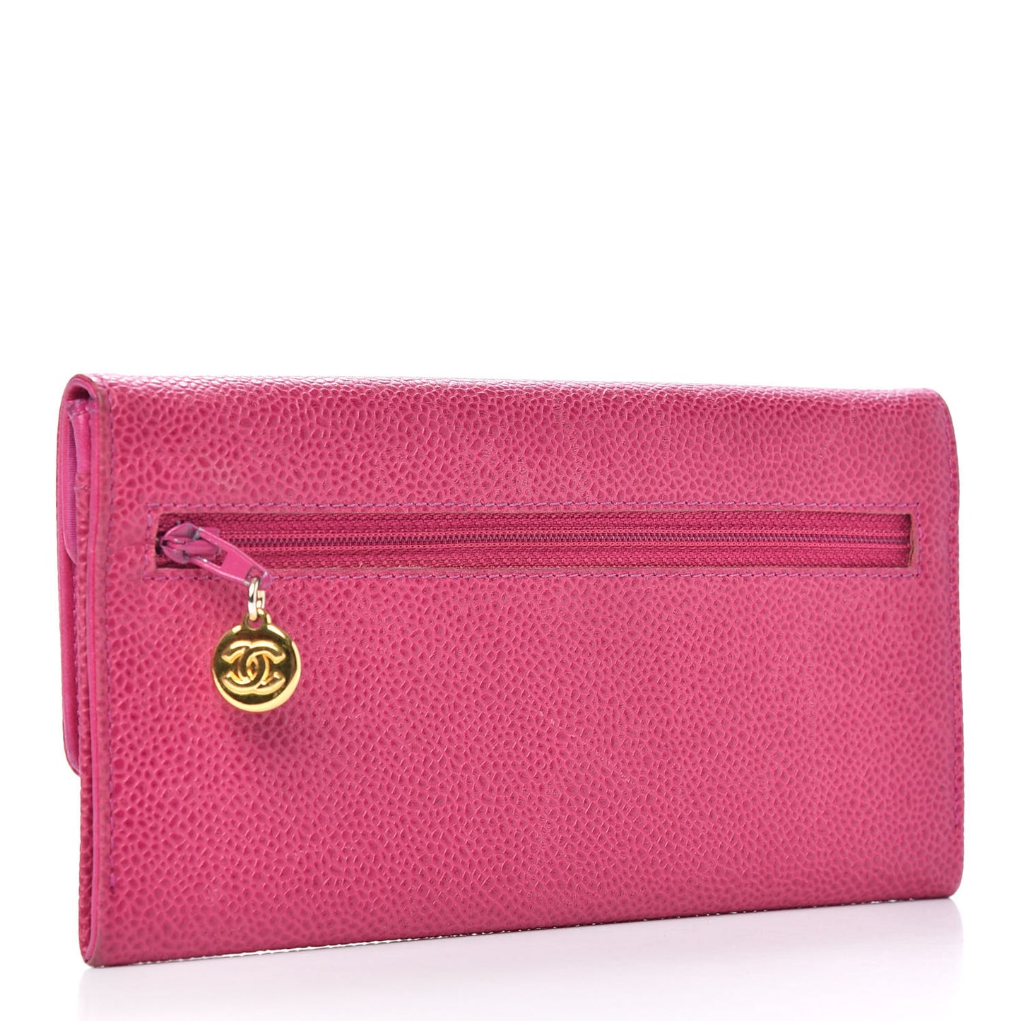 Caviar Timeless CC Wallet Dark Fuchsia