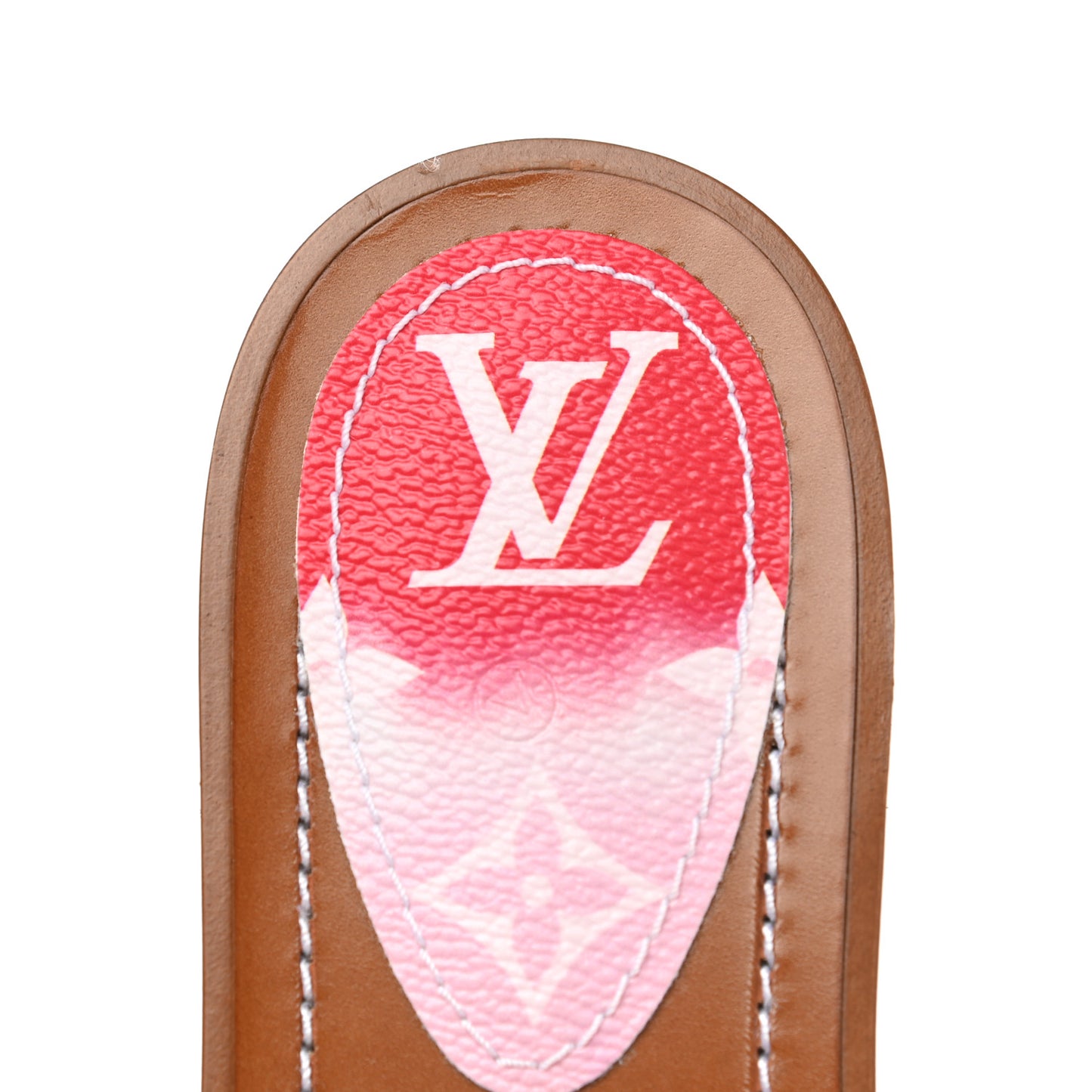 Monogram Escale Lock It Flat Mule 36 Rouge