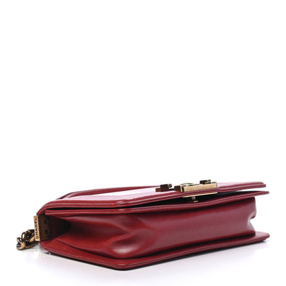 Chanel Glazed Calfskin Small Boy Flap Red 3 of 10