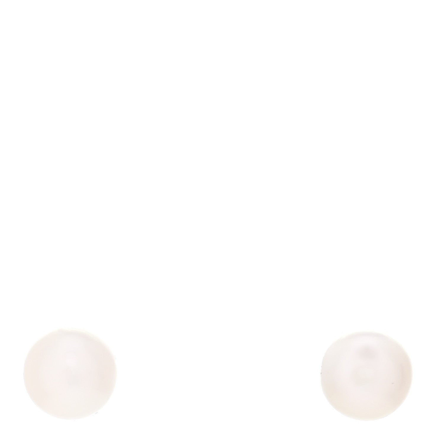 Tiffany 18K White Gold Akoya Pearl 6-6.25mm Signature Pearl Earrings 1 of 5