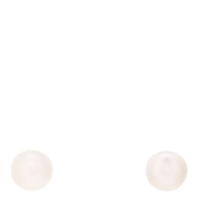 Tiffany 18K White Gold Akoya Pearl 6-6.25mm Signature Pearl Earrings 1 of 5