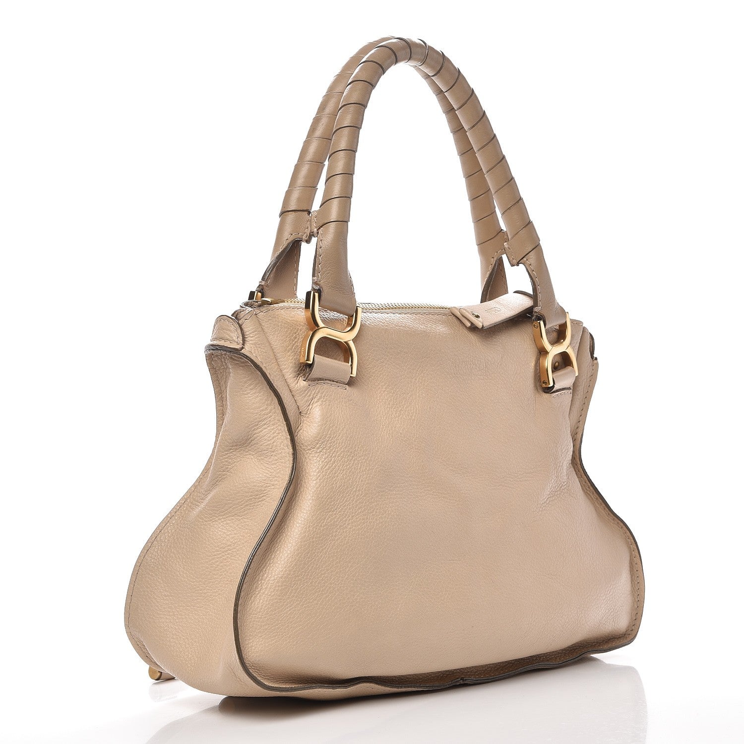 Chloe Calfskin Medium Marcie Satchel Angora Beige 3 of 17