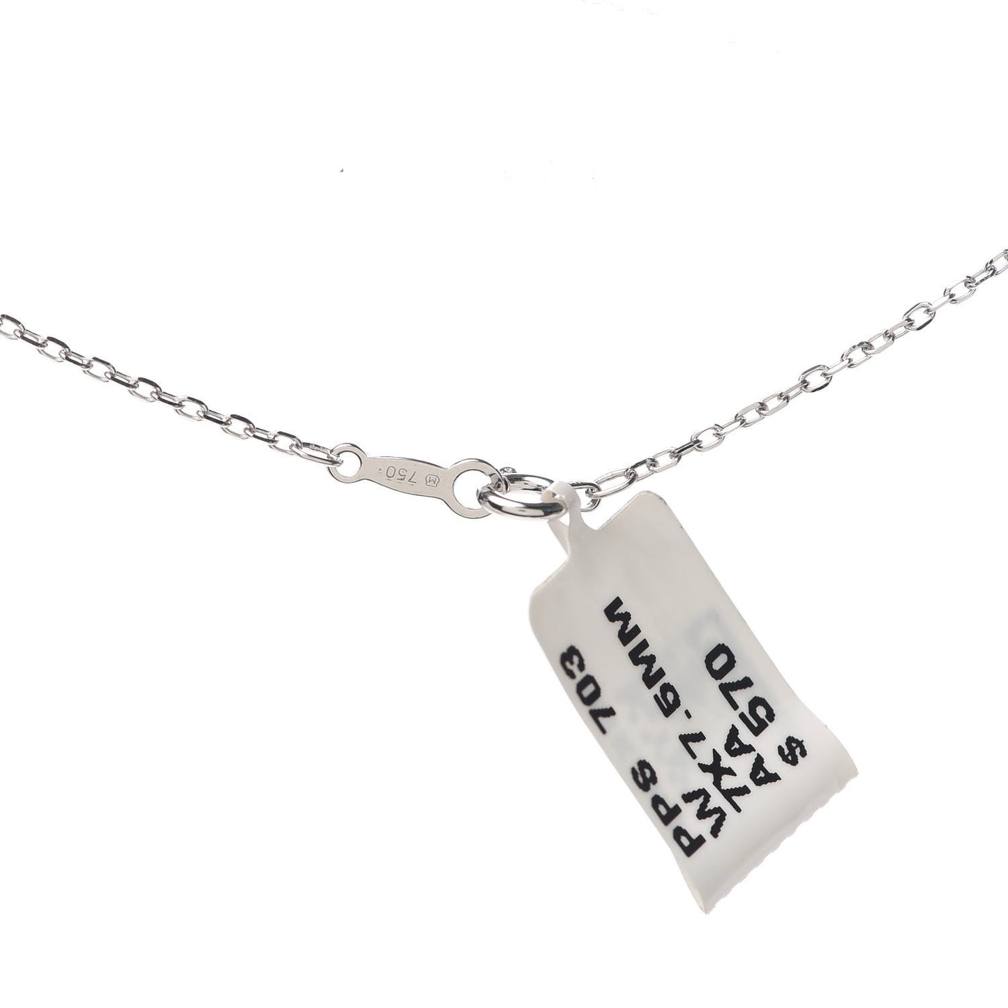 18K White Gold Akoya Pearl 8mm Pendant Necklace