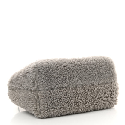 Fendi Sheepskin Vitello King Plexiglass Logo Embroidered Mini By The Way Top Handle Boston Ghiaccio 3 of 9