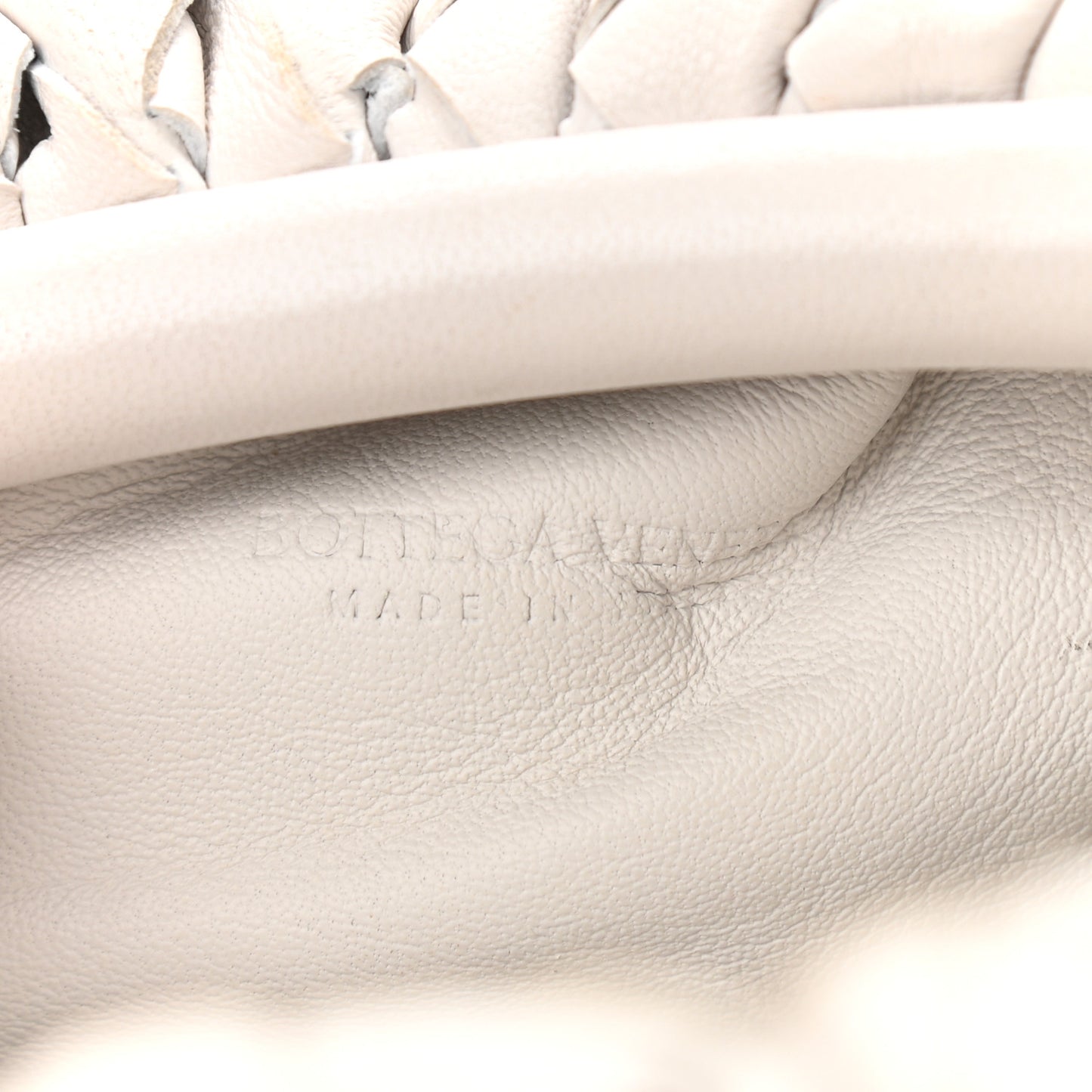 Nappa Intrecciato The Mini Pouch Chalk