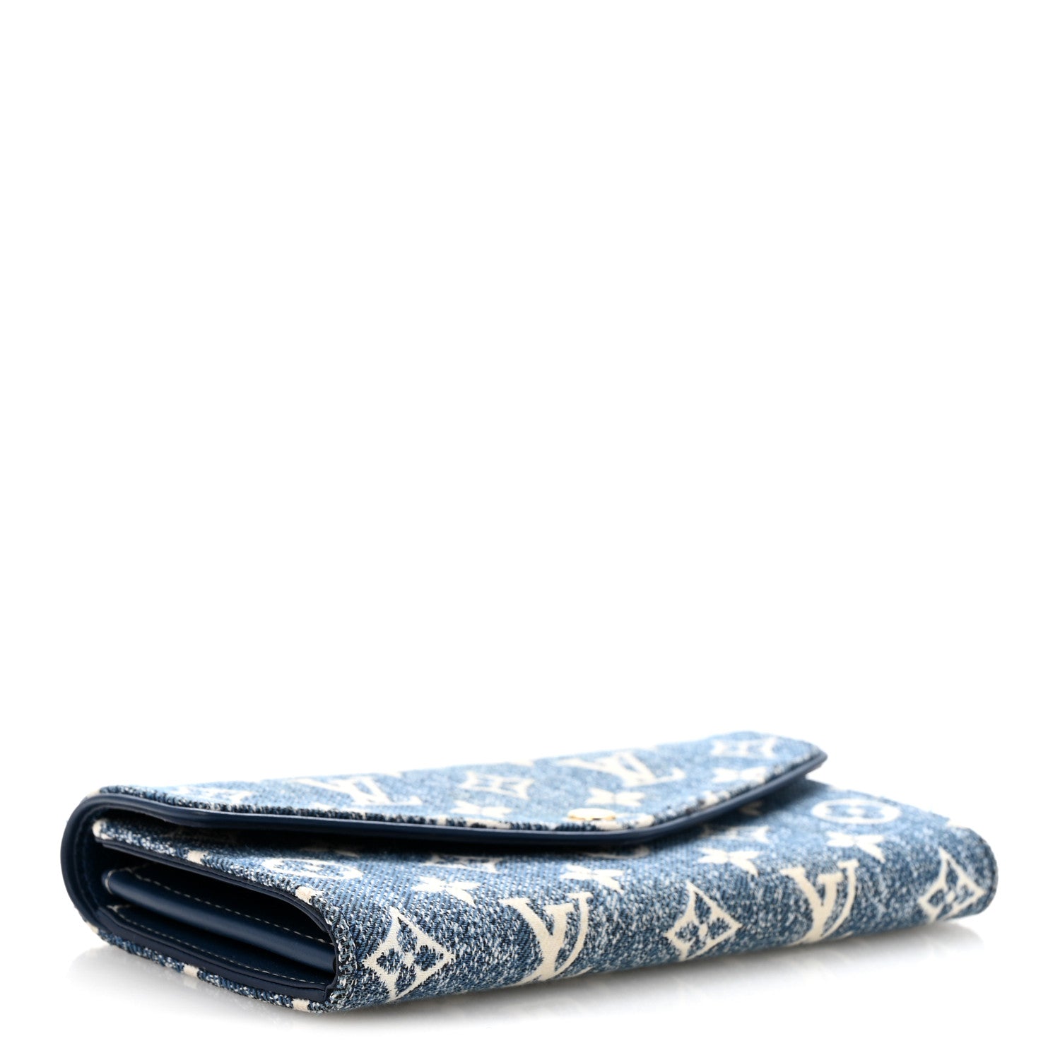 Louis Vuitton Monogram Jacquard Denim Sarah Wallet Bleu 4 of 9
