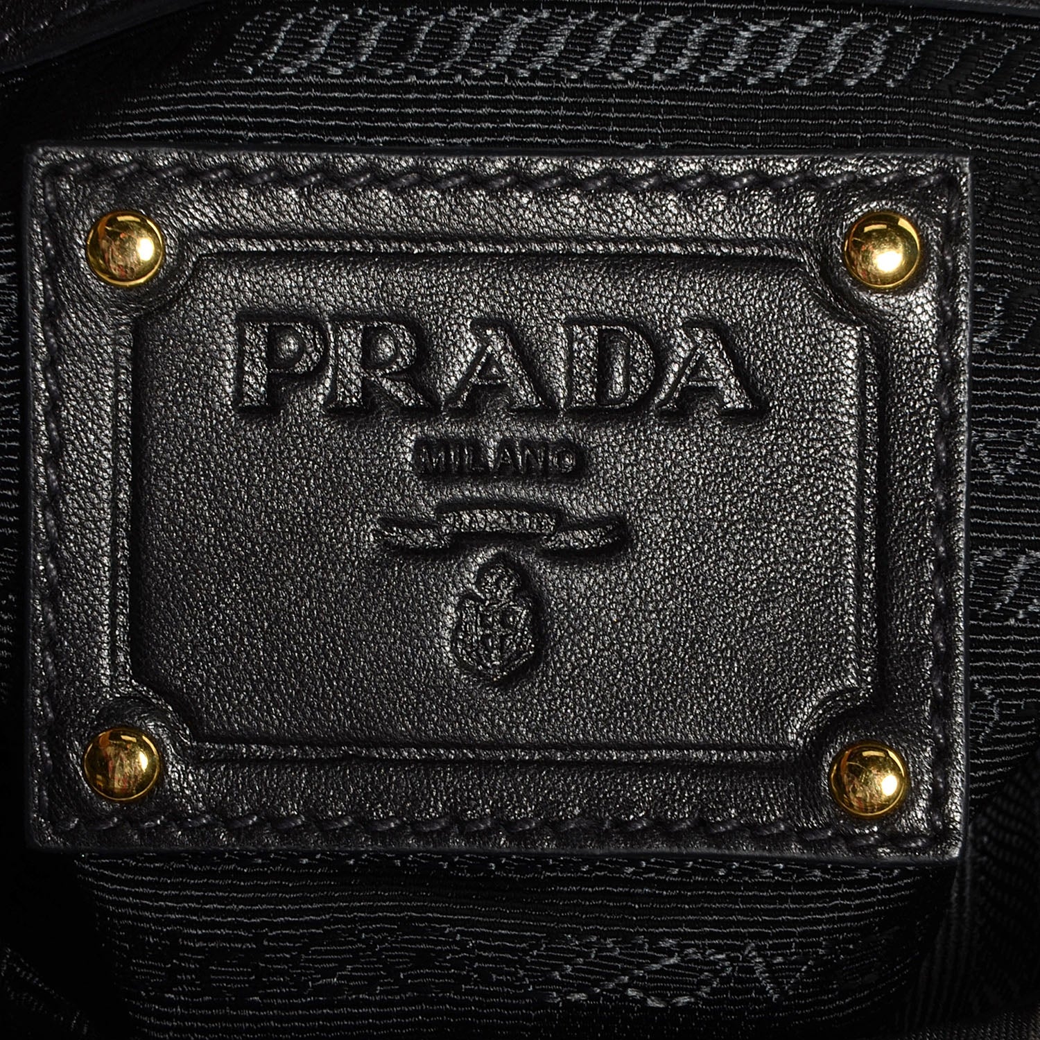 Prada Tessuto Nylon Origami Pleated Handbag Nero Black 9 of 9