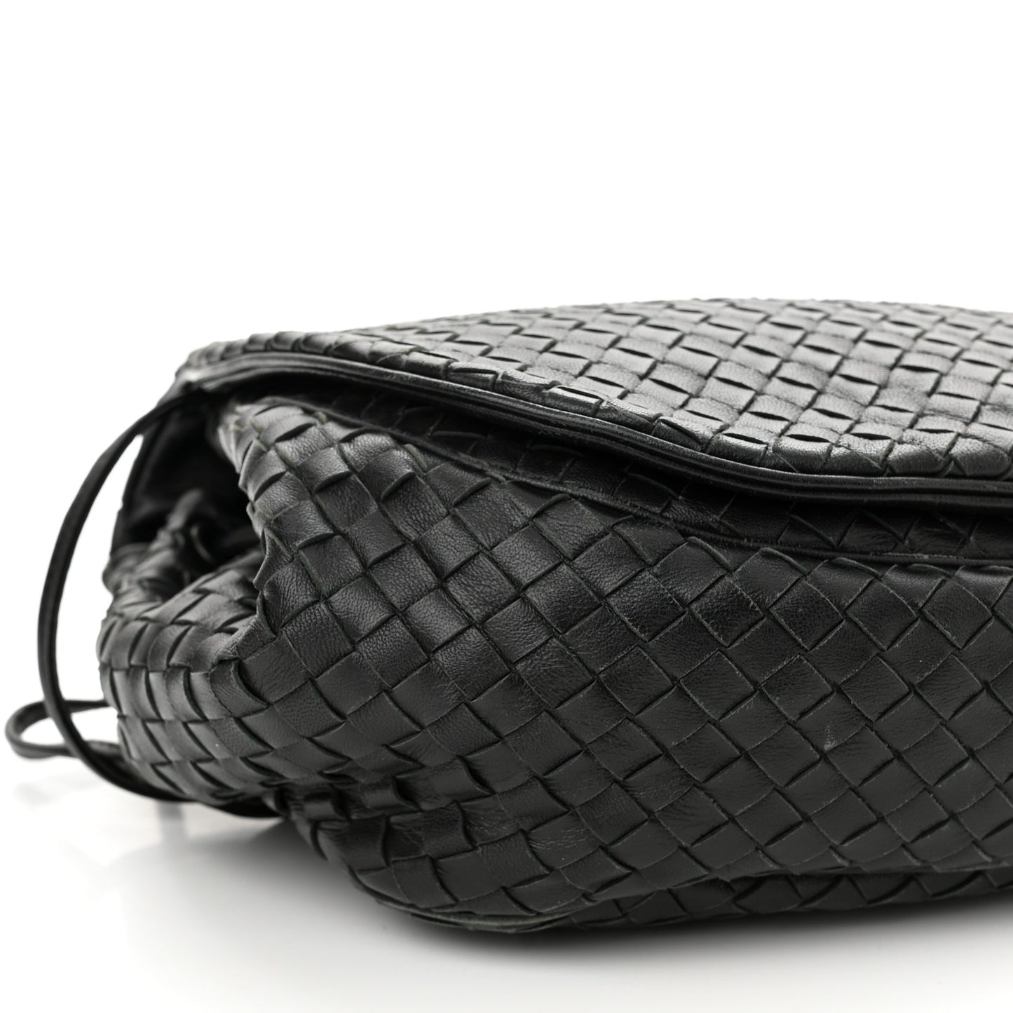 Nappa Intrecciato Messenger Bag Black