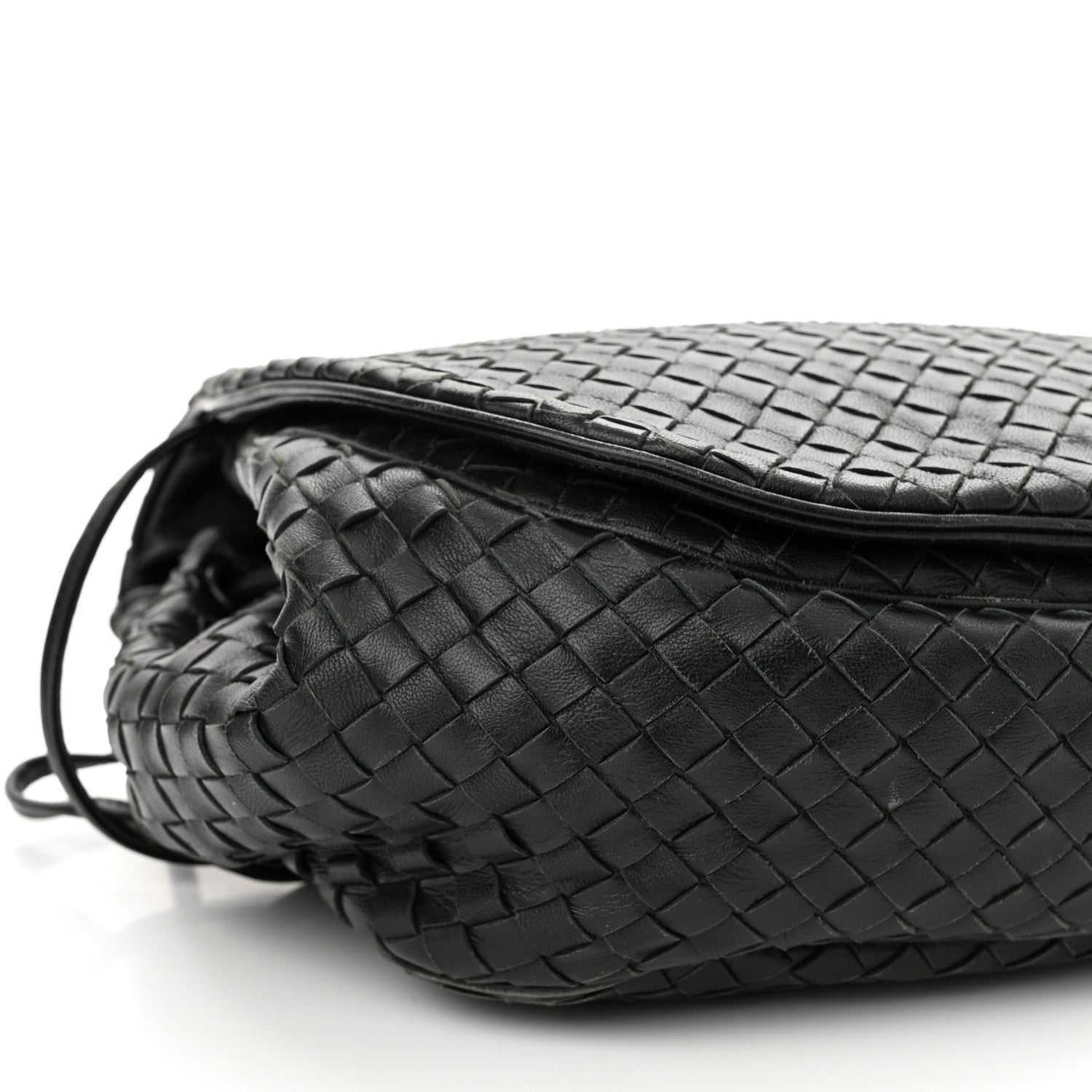 Bottega Veneta Nappa Intrecciato Messenger Bag Black 8 of 10