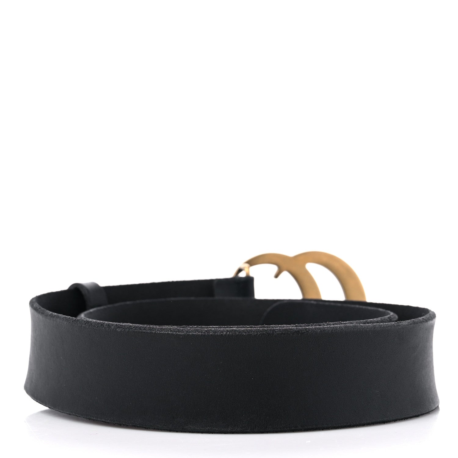 Gucci Faded Calfskin Double G 40mm Belt 80 32 Black 2 of 7