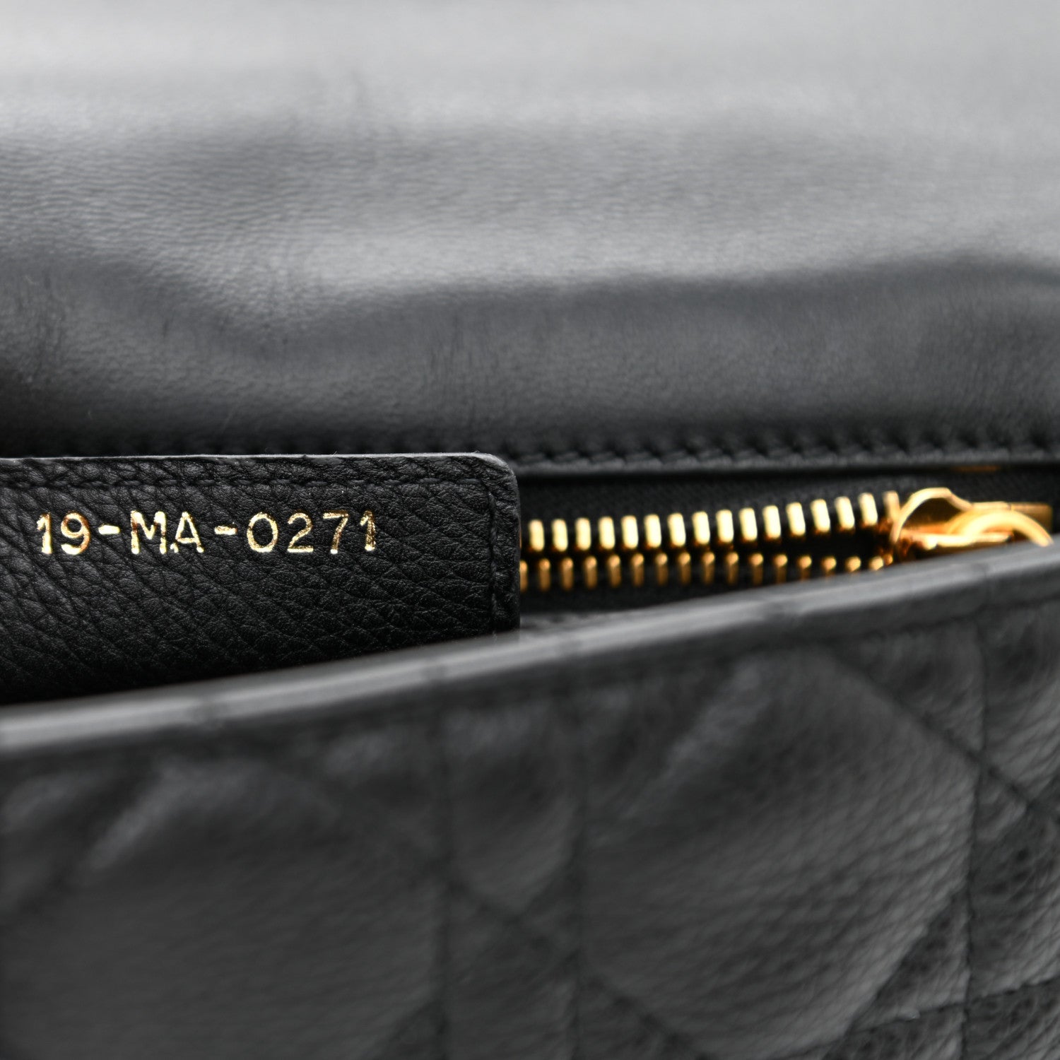 Christian Dior Calfskin Cannage Small Caro Bag Black 7 of 8