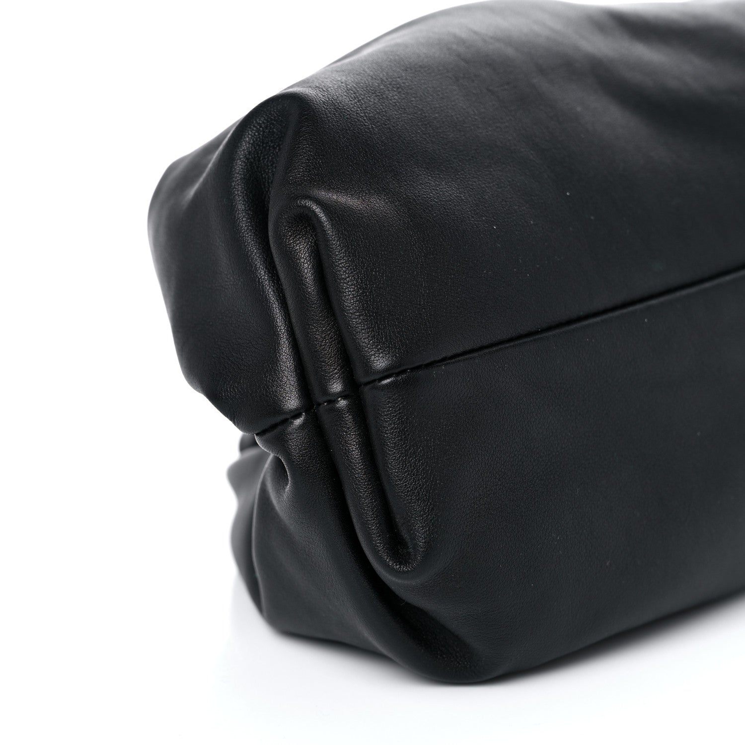 Bottega Veneta Smooth Butter Calf The Pouch Oversized Clutch Black 8 of 9