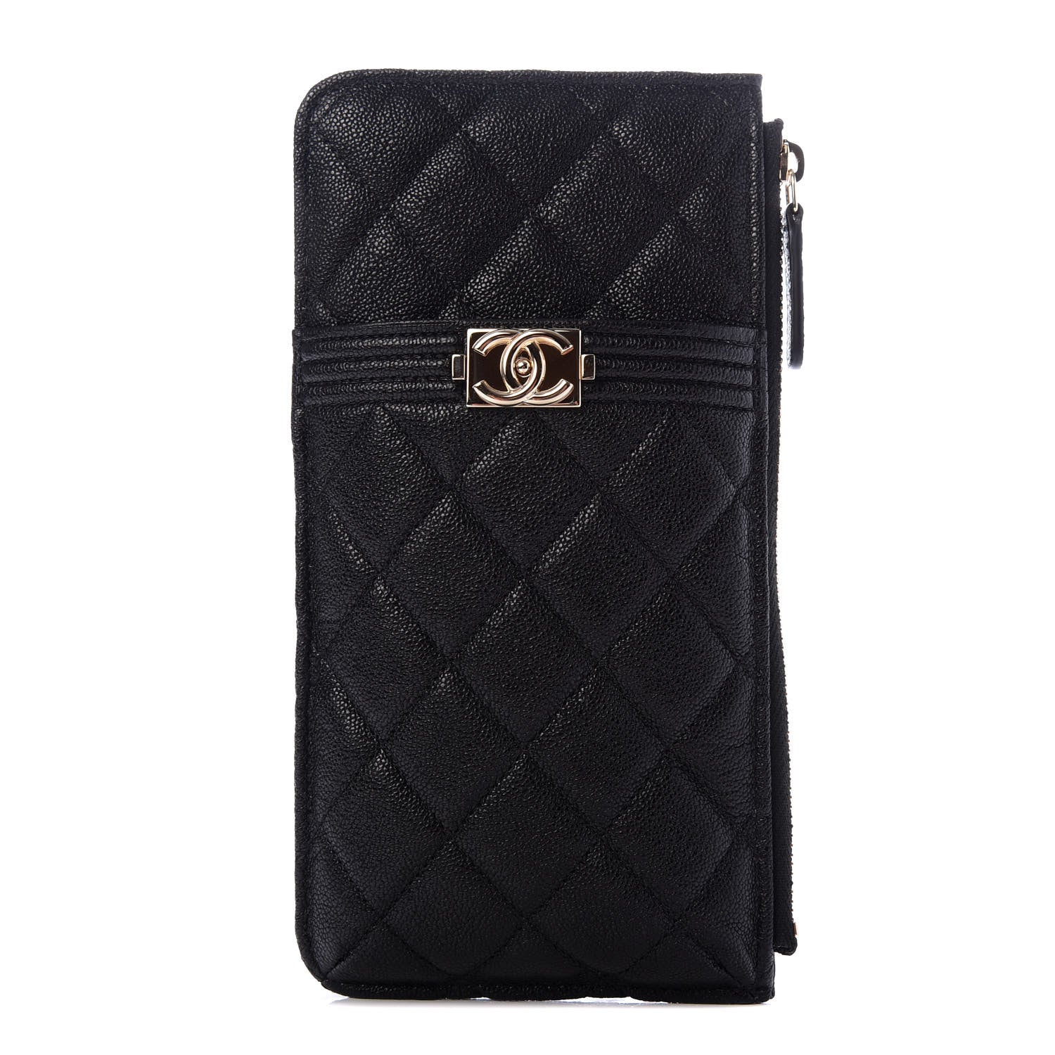 Chanel Caviar Quilted Boy iPhone Pouch Black 1 of 8