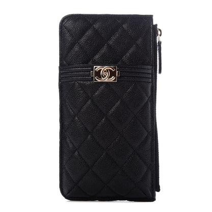 Chanel Caviar Quilted Boy iPhone Pouch Black 1 of 8
