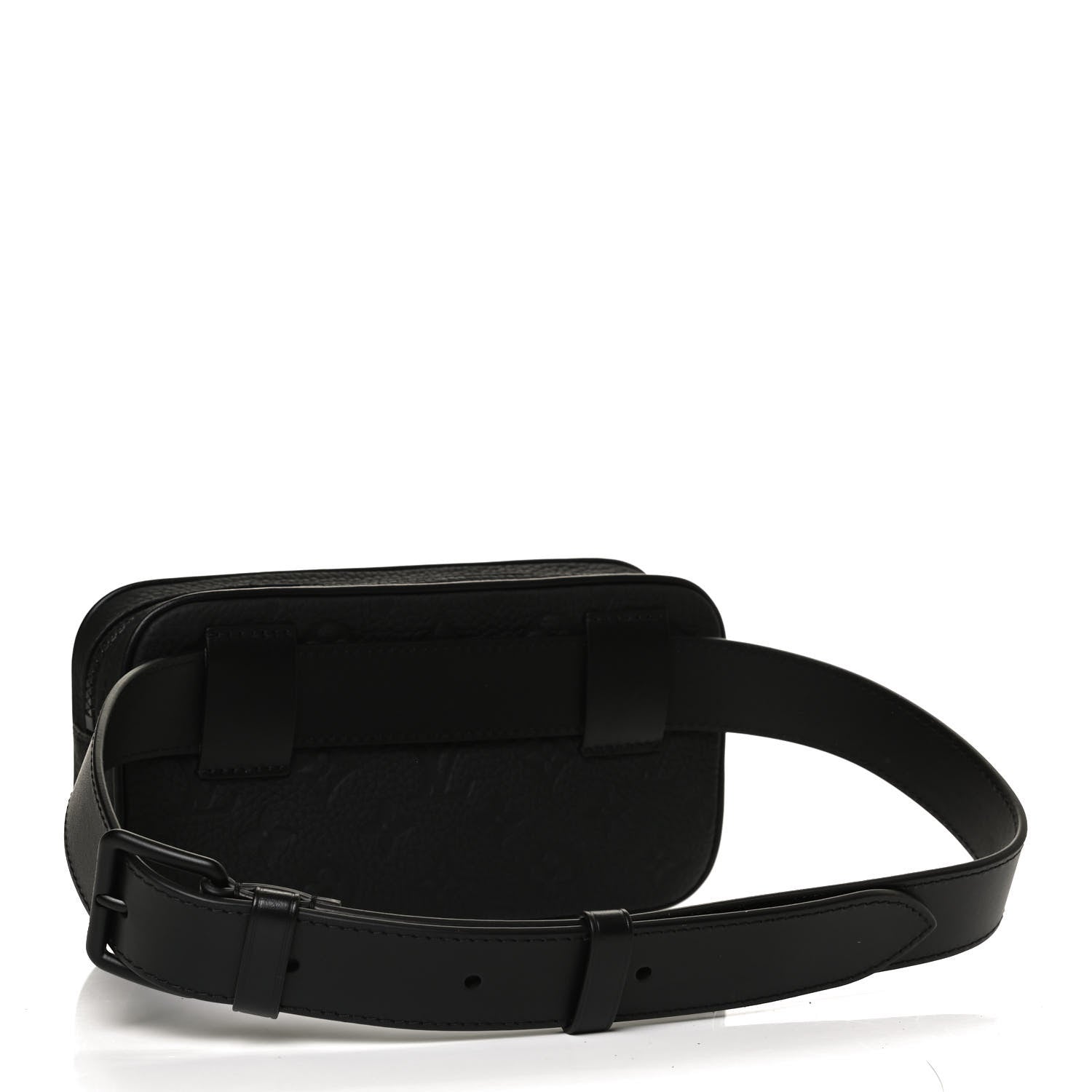 Louis Vuitton Taurillon Monogram Uniformes Solar Ray Soft Pochette Volga Belt Bag Black 3 of 11