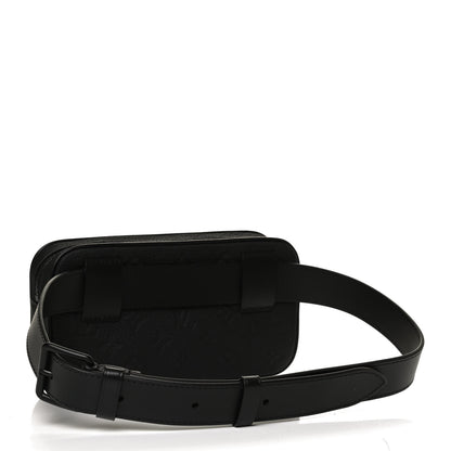 Louis Vuitton Taurillon Monogram Uniformes Solar Ray Soft Pochette Volga Belt Bag Black 3 of 11