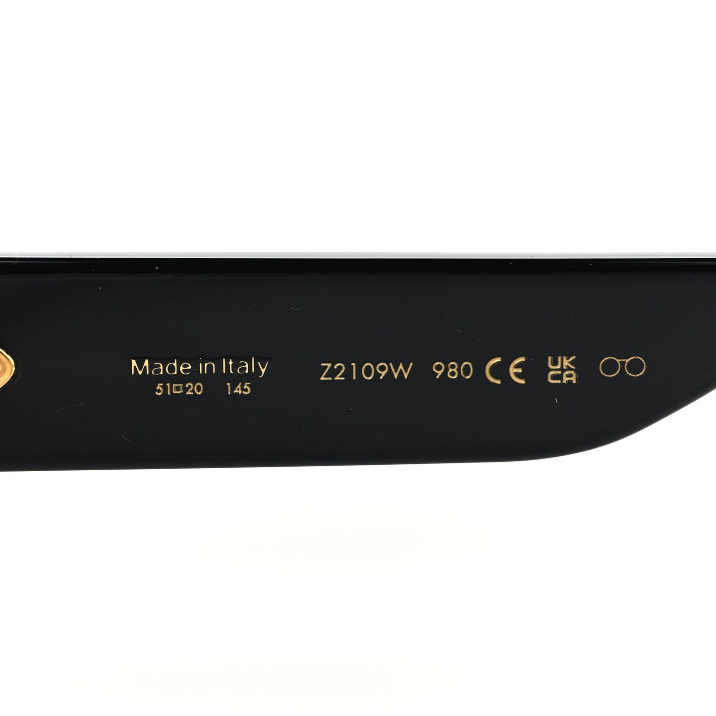 Acetate LV Circle Cat Eye Sunglasses Z2109W Black