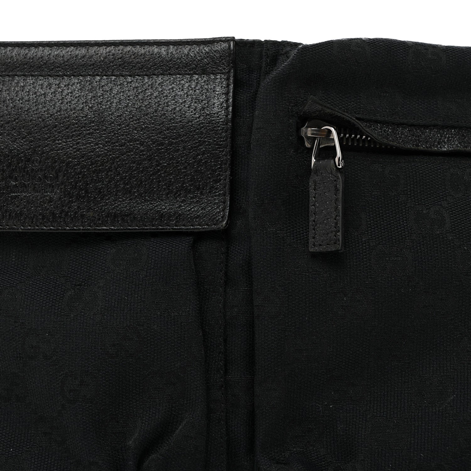 Gucci GG Monogram Double Pocket Belt Bag Black 10 of 12