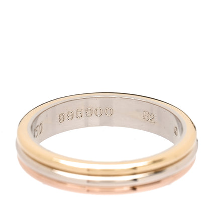 Cartier 18K Pink White Yellow Gold 4mm Trinity Wedding Band Ring 52 6 7 of 7