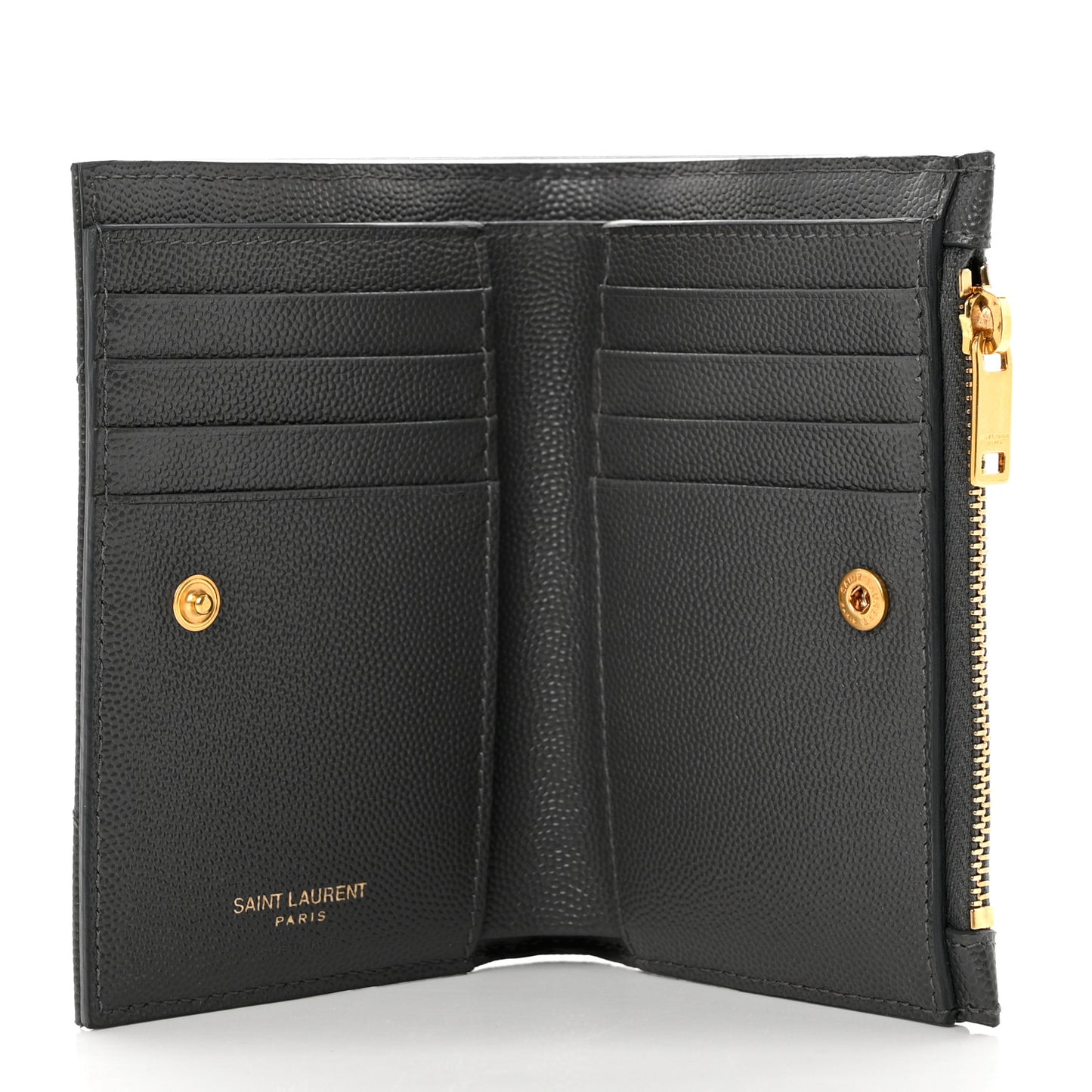 Grain De Poudre Matelasse Chevron Monogram Zipped Two-Part Wallet Storm