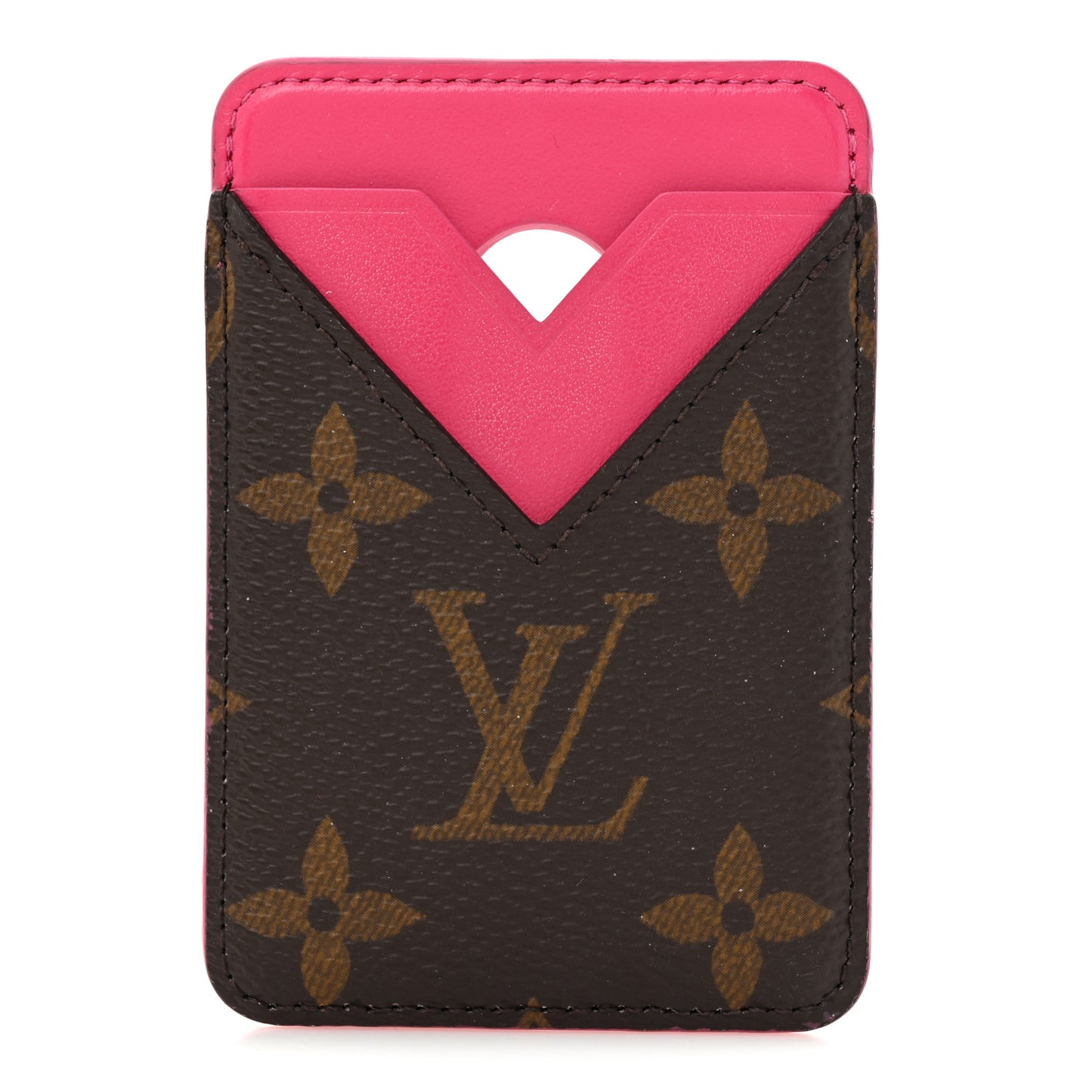 Monogram Porte-Cartes Magnet Pondichery Pink