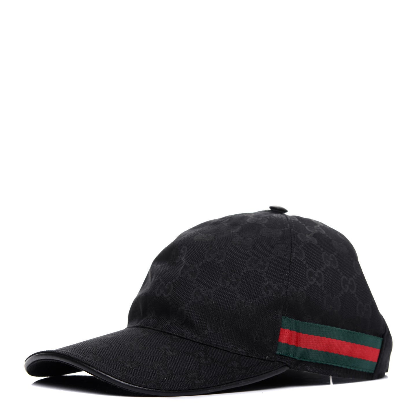 Monogram Web Baseball Hat M Black