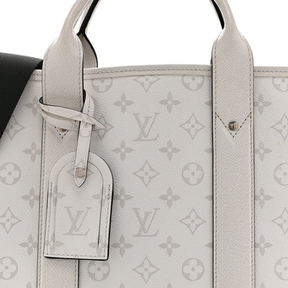 Louis Vuitton Monogram Eclipse Taigaramma Weekend Tote NM Optic White 7 of 9