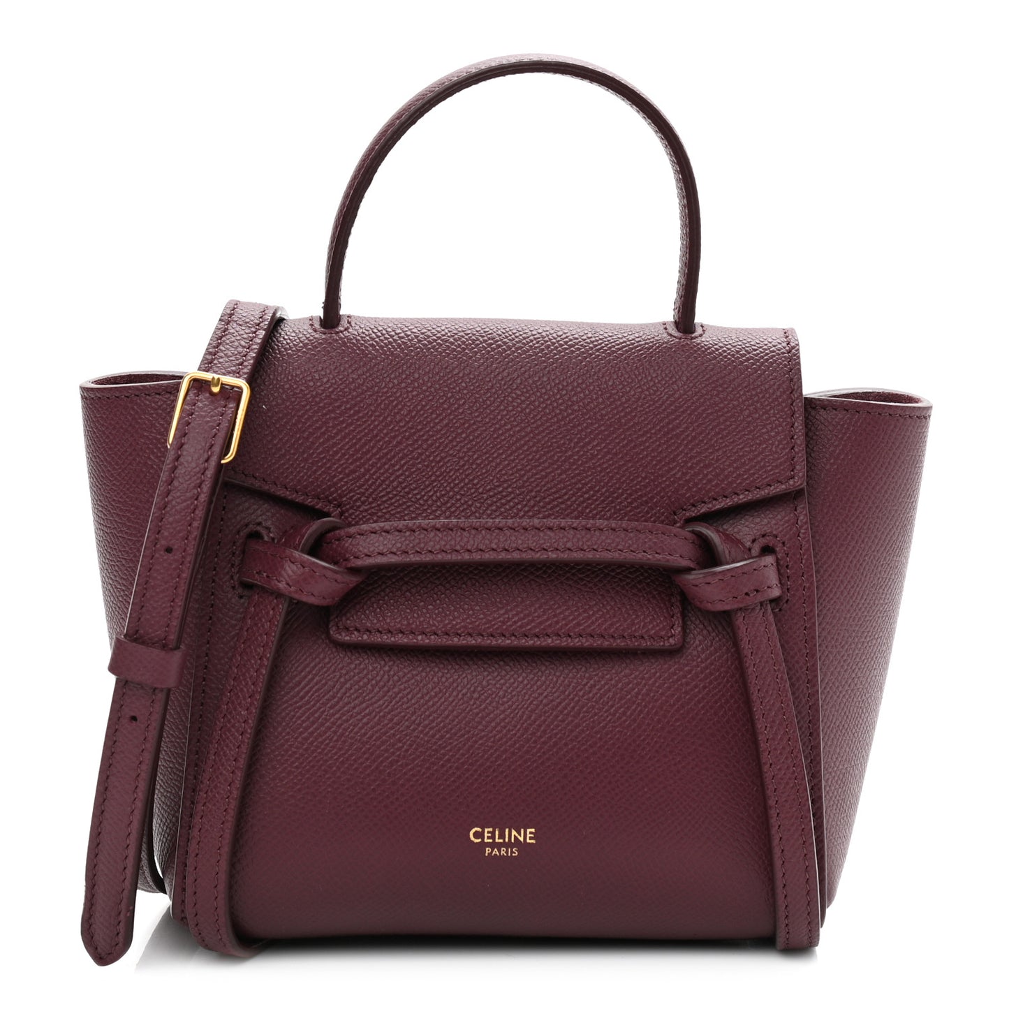 Grained Calfskin Pico Belt Bag Acai