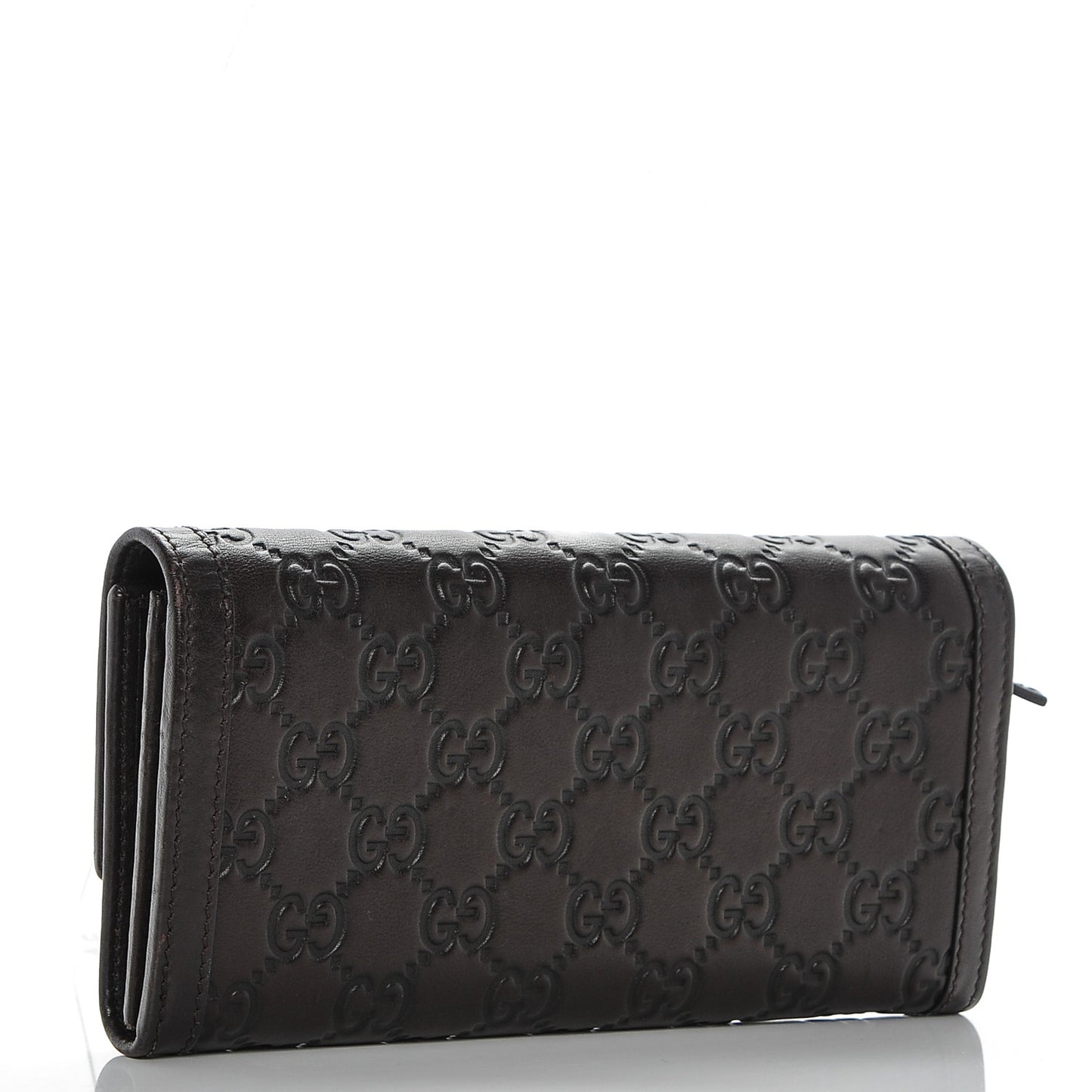 Guccissima Sukey Continental Wallet Chocolate