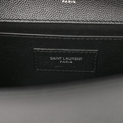 Saint Laurent Grain De Poudre Small Monogram Kate Satchel Black 6 of 10