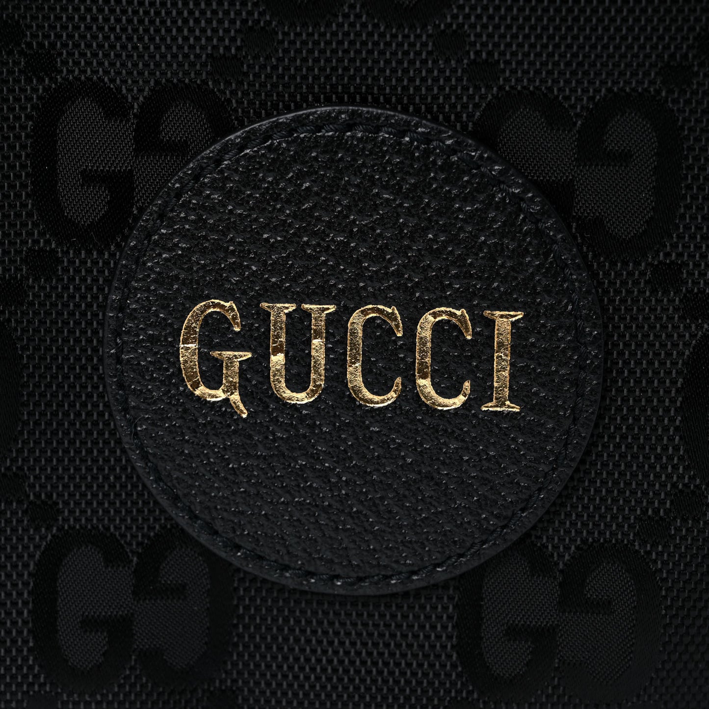 Econyl Nylon Monogram Off The Grid Shoulder Bag Crop Black