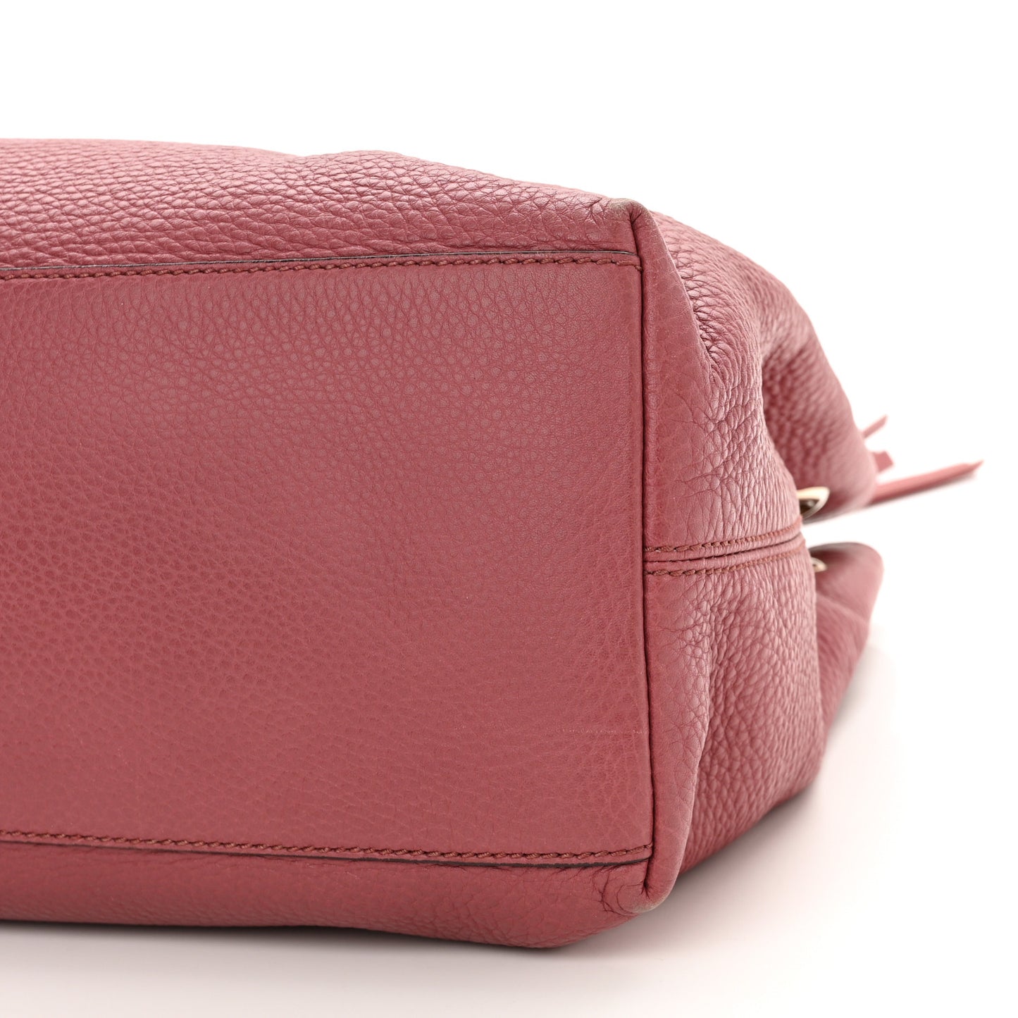 Pebbled Calfskin Medium Soho Chain Shoulder Bag Peonia Flower