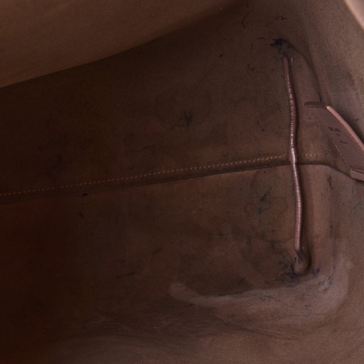 Calfskin Large Shopping Tote Nude Powder