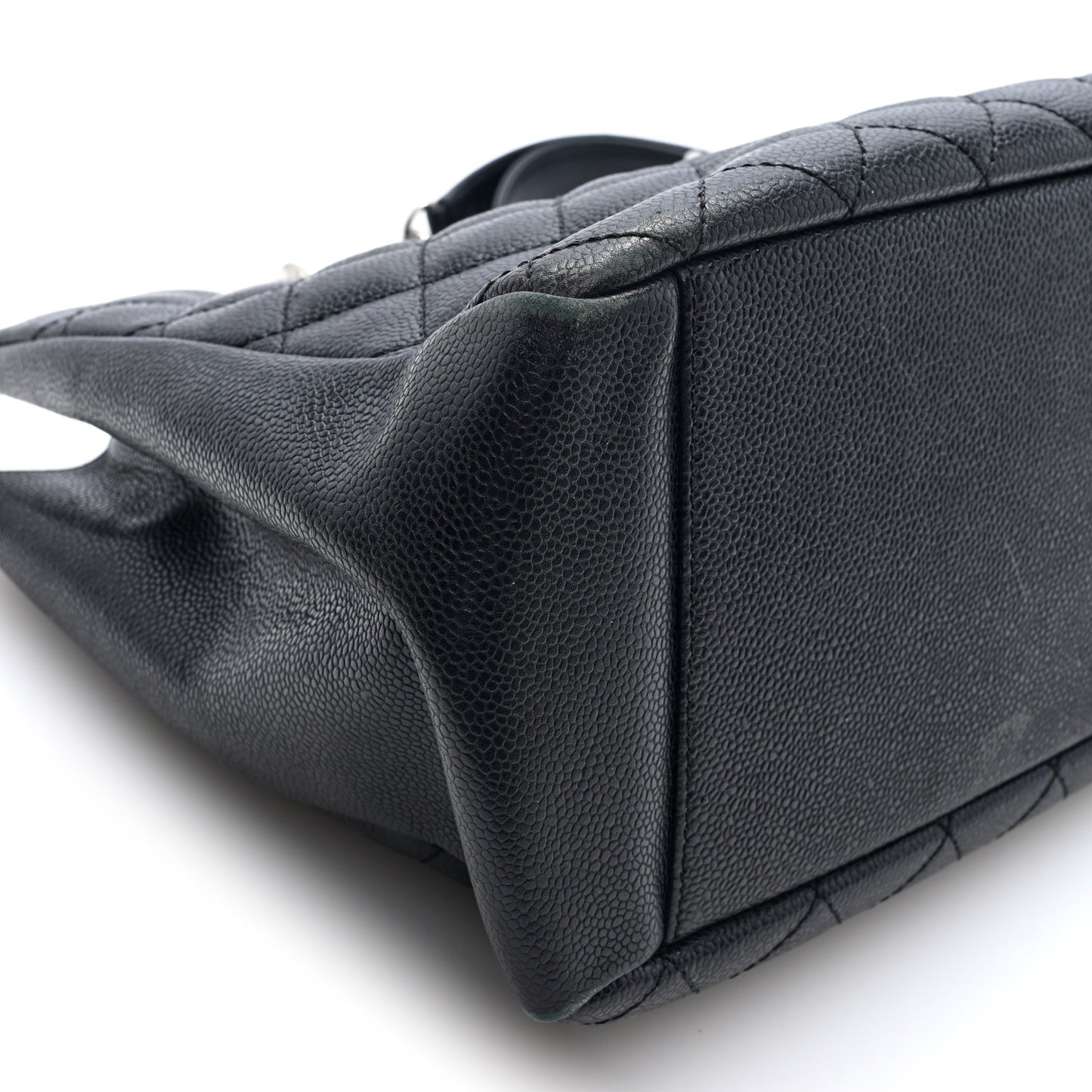 Caviar Quilted Grand Shopping Tote GST Black  Black