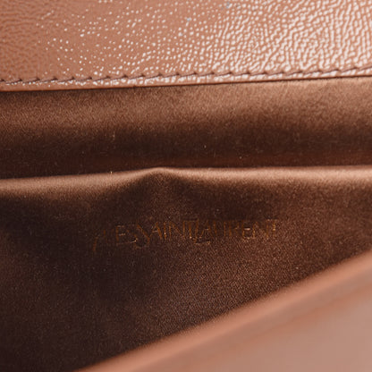 Saint Laurent Textured Patent Calfskin Large Belle De Jour Clutch Nude 6 of 12