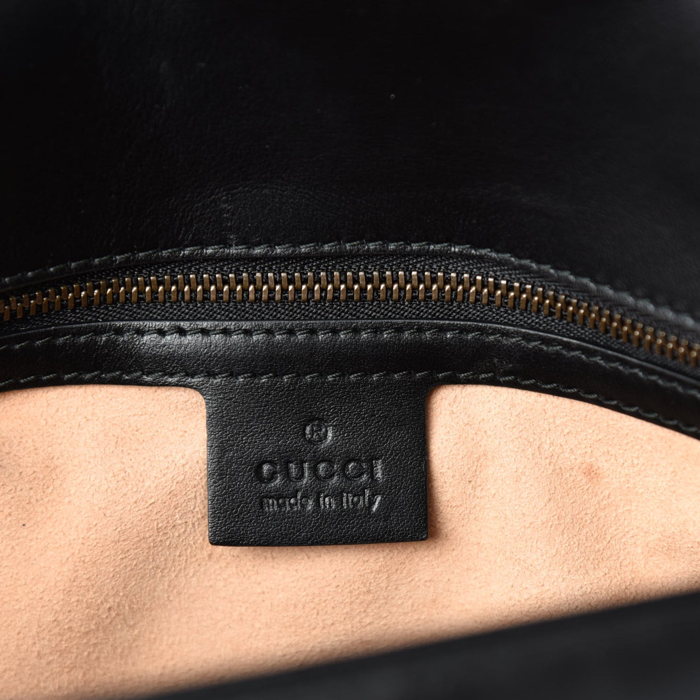 Calfskin Matelasse Small GG Marmont Shoulder Bag Black