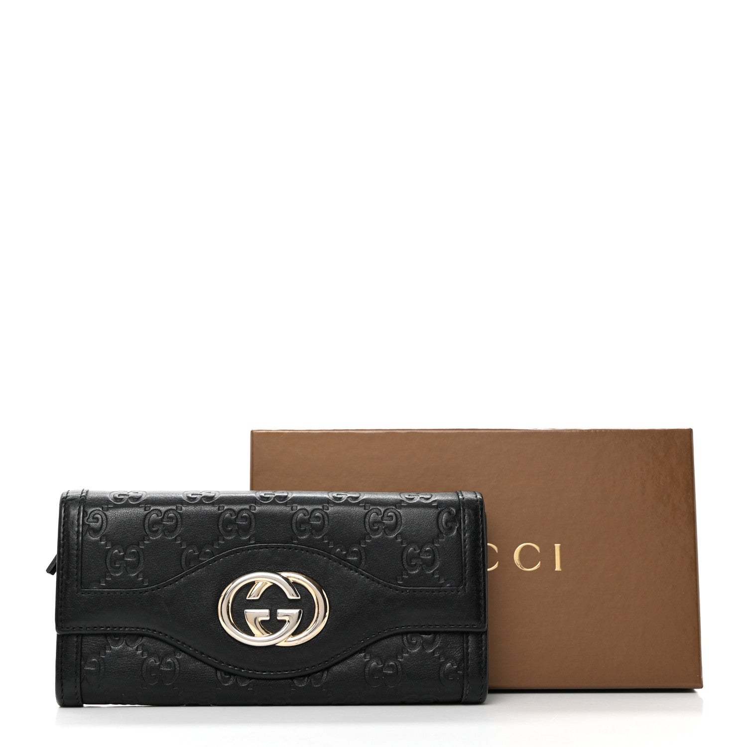 Gucci Guccissima Sukey Continental Wallet Continental Wallet Black 8 of 8