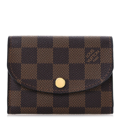 Louis Vuitton Damier Ebene Rosalie Coin Purse Rose Ballerine 1 of 10